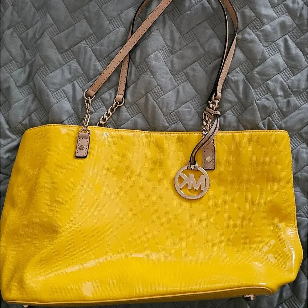 Mustard Yellow Michael Kors Women's Tote Bag